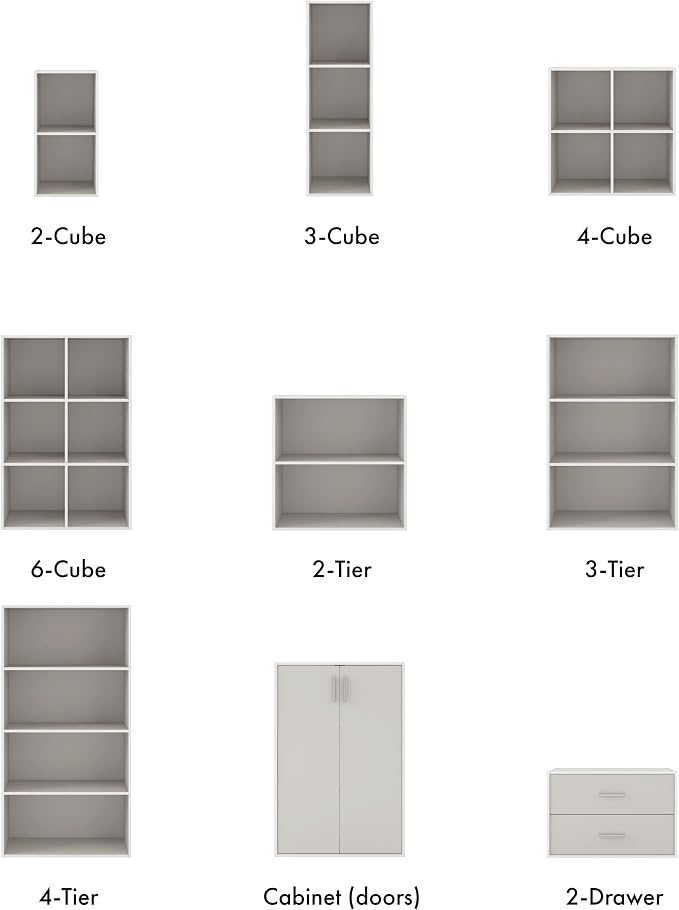 Homes: Inside + Out Apexa 2-Drawer Wooden Stackable Storage Drawers, Small Food - Image 8