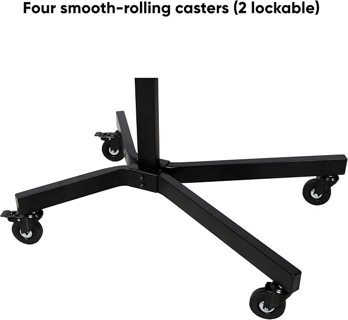 Adjustable Height Mobile Work Table, Rolling Tool Cart – Heavy-Duty Steel - Image 8