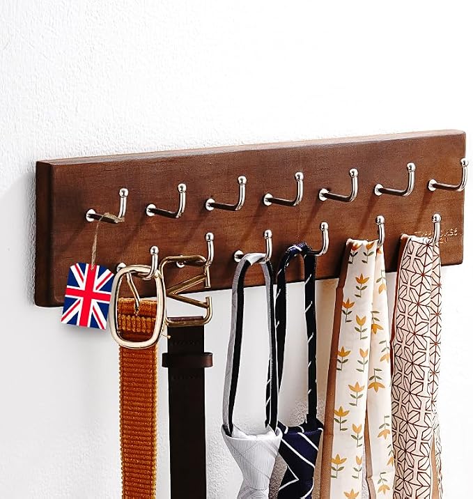 Treehouse Belt Organizer Rack, Holds Over 28 Large Belts, Sturdy Metal & Sturdy by TreeHouseLondon