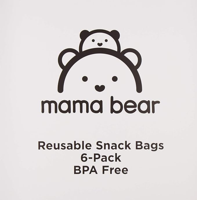 Amazon Brand - Mama Bear Reusable Snack Bags, Hook and Loop, One Size - Image 4