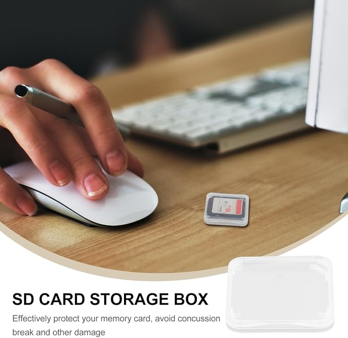 100 pcs Memory Card case: Transparent Case Water-Resistant, - Image 2