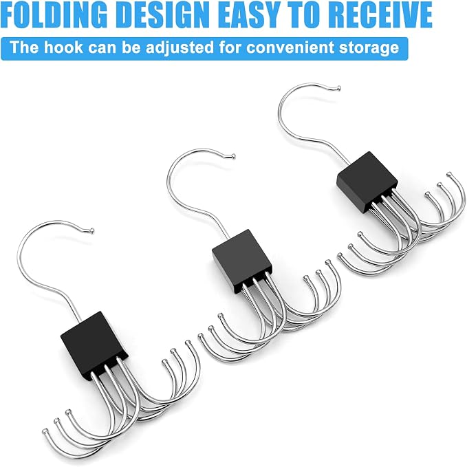 4pcs Rotatable Tank Top Hanger, Scarf Hanger - Image 4