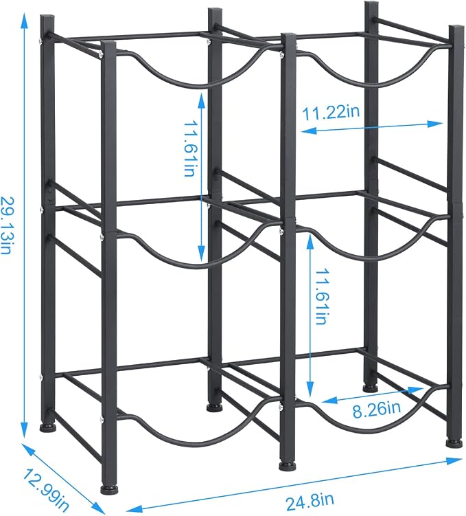 Nandae Water Cooler Jug Rack, 3-Tier Heavy Duty Water Bottle Holder Storage - Image 2