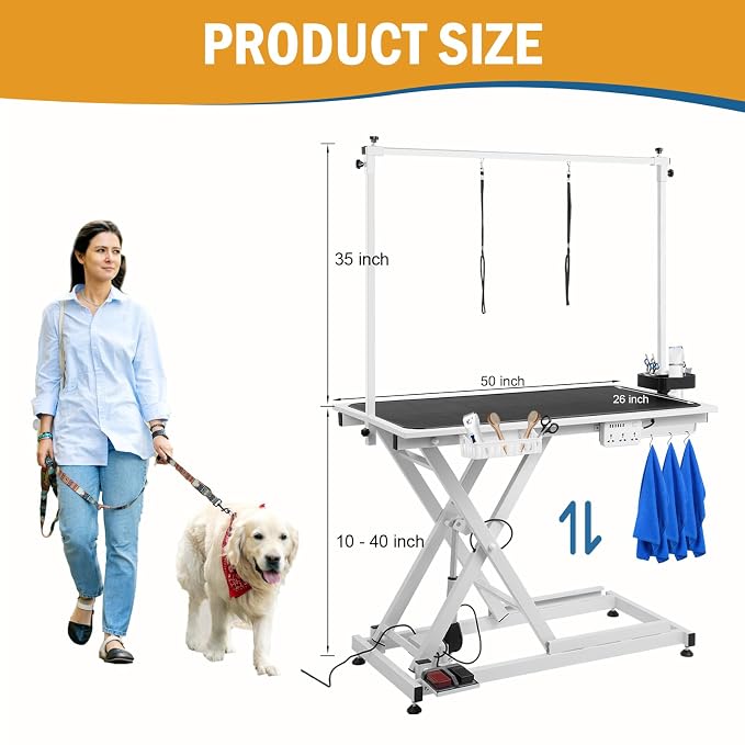 Electric Dog Grooming Table 50" - Image 2