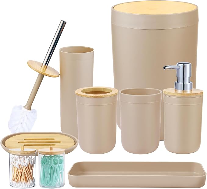 iMucci Bathroom Accessories Set - by DancingaColorfulLifeinSpiritualWorld