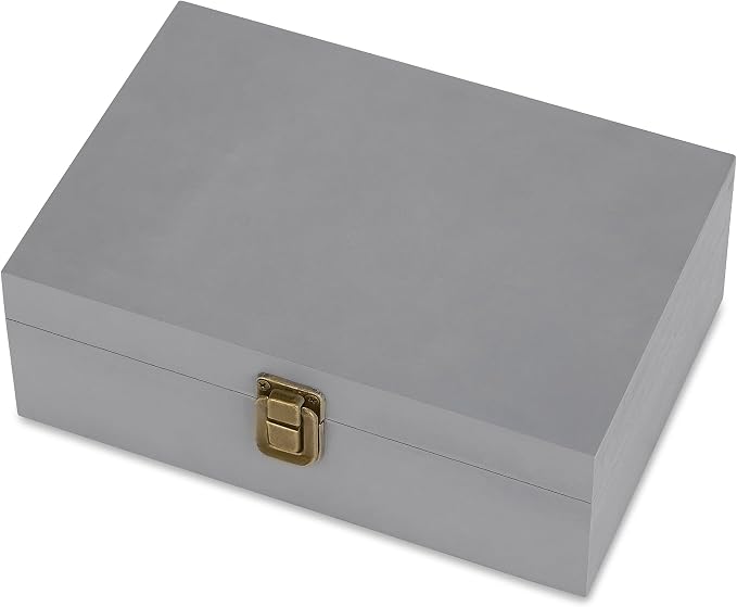 makerflo Medium Grey Pine Wood Memory Box - Image 7
