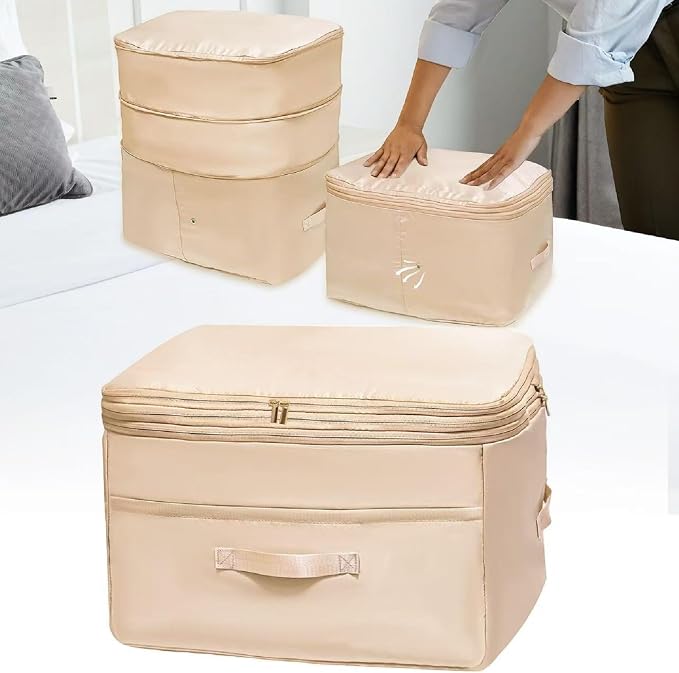 Ultra Space Saving Self Compression Organizers, Double Zipper Compression by Unknown