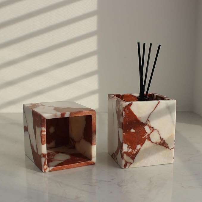 Calacatta Red Marble Toothbrush Holders - Image 4