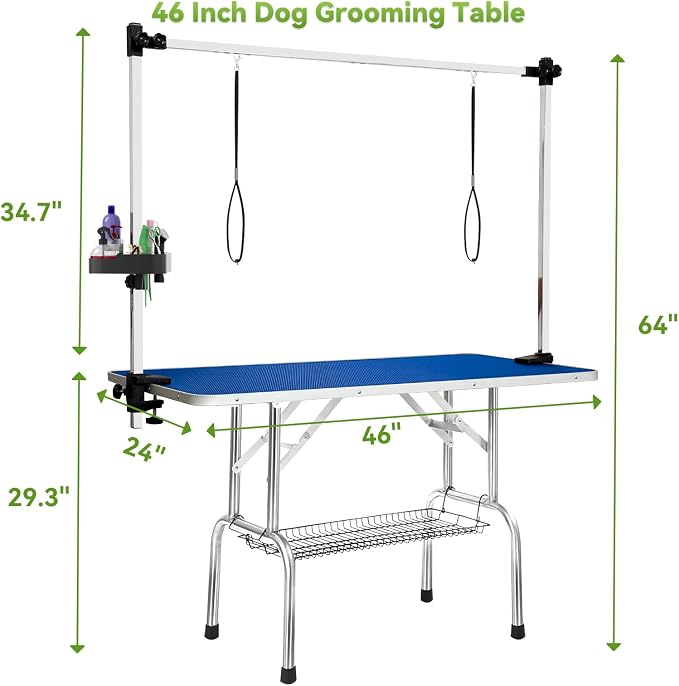 46" Large Dog Grooming Table, Non-Slip Tabletop - Image 2