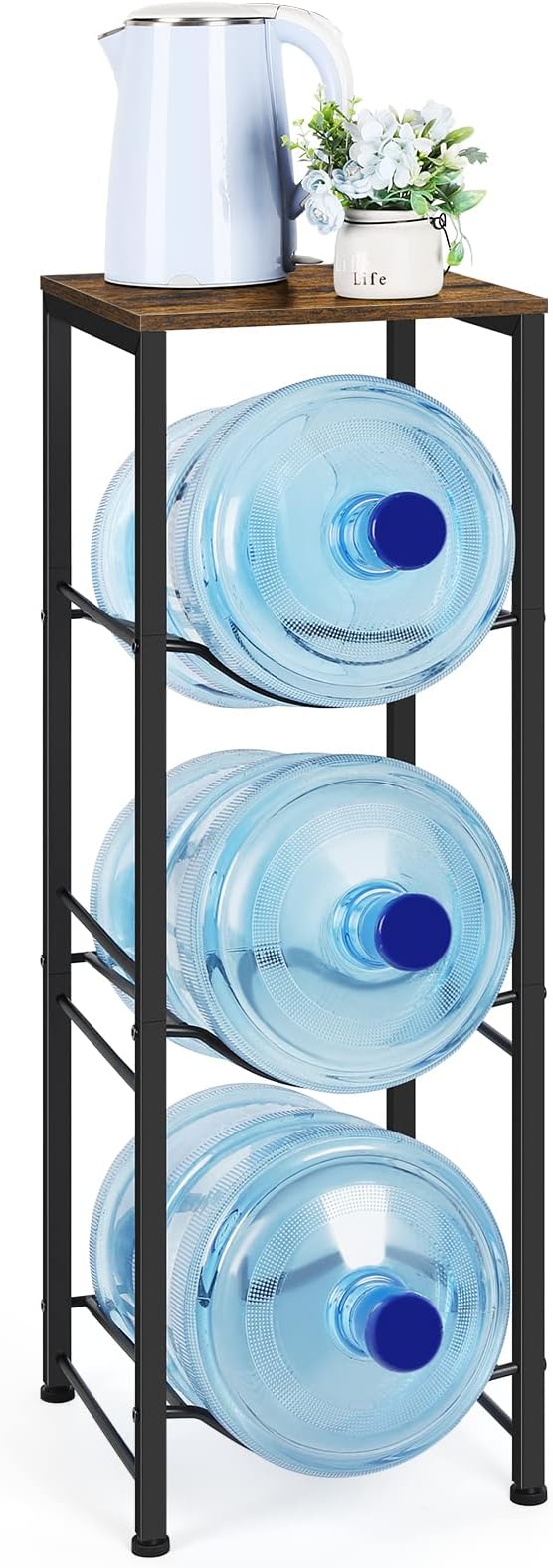 5 Gallon Water Jug Holder 3-Tiers Water Dispenser Stand Rack, Water Bottle by OYEAL