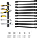 16" Magnetic Tool Holder, 10 Packs Magnetic Storage Strips Magnet Bar PVC Coated by SDLDEER
