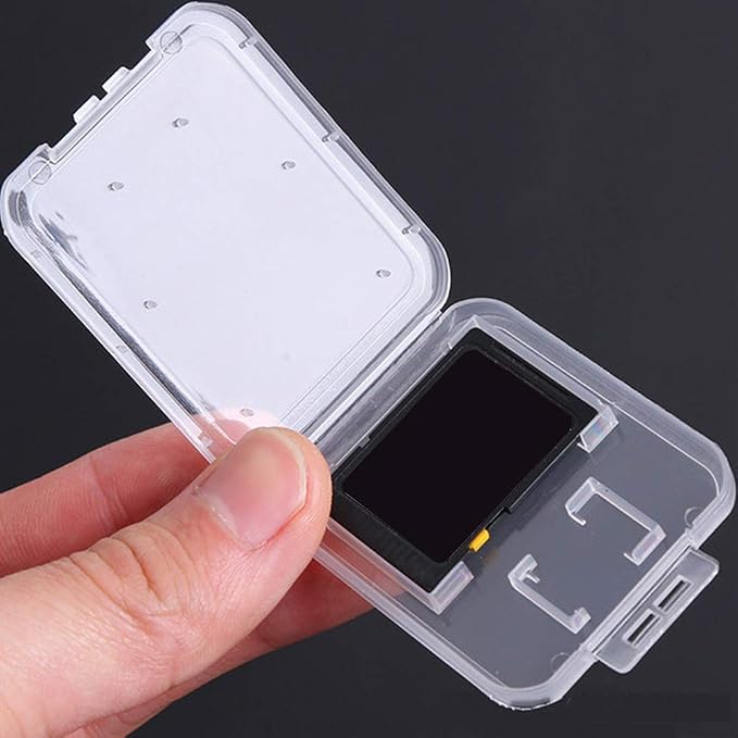 Clear Plastic Memory Card Case Compatible - Image 4