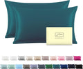 Silk Pillow Cases 2 Pack Soft Breathable and Sliky Queen Size Pillow Cases Set by Suatien