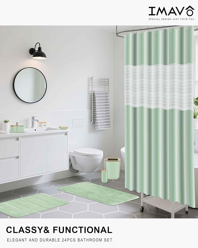 Bathroom Accessories Set, 24 Pieces Bathroom Accessory Set - Image 2