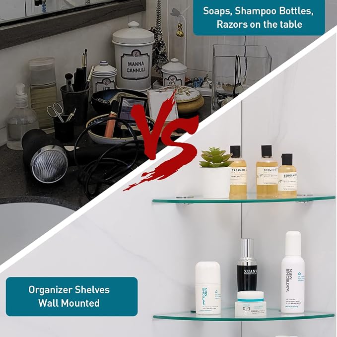 HouseMila Glass Shower Shelves - Image 6