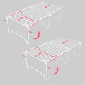 1/2-Piece Set freezer organizer, Stackable Cabinet Organizer Shelves, Foldable by Unknown