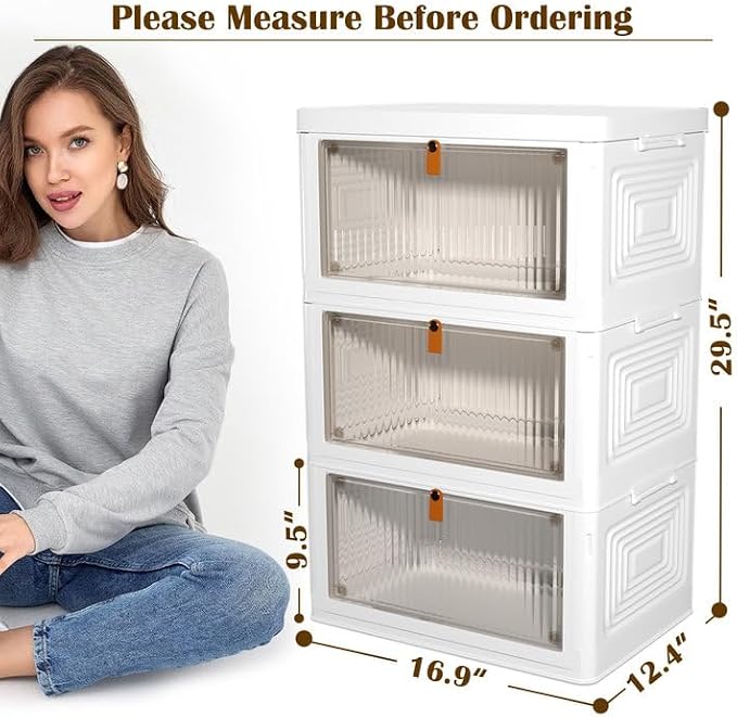 3 Tier Plastic Storage Bins - Image 4