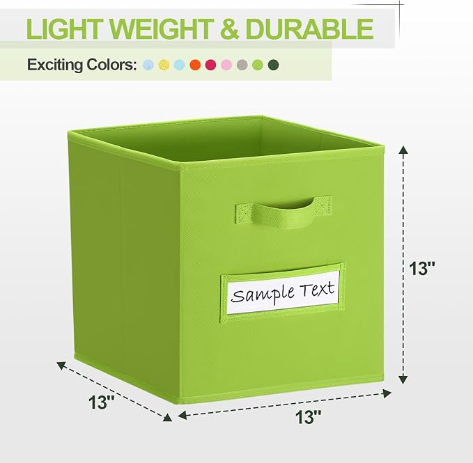 artsdi 13x13 storage cube bins Foldable Fabric storage cubes - Image 2
