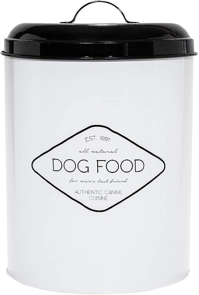 Amici Pet, Buster All Natural Dog Food Large Metal Storage Bin by AmiciHome
