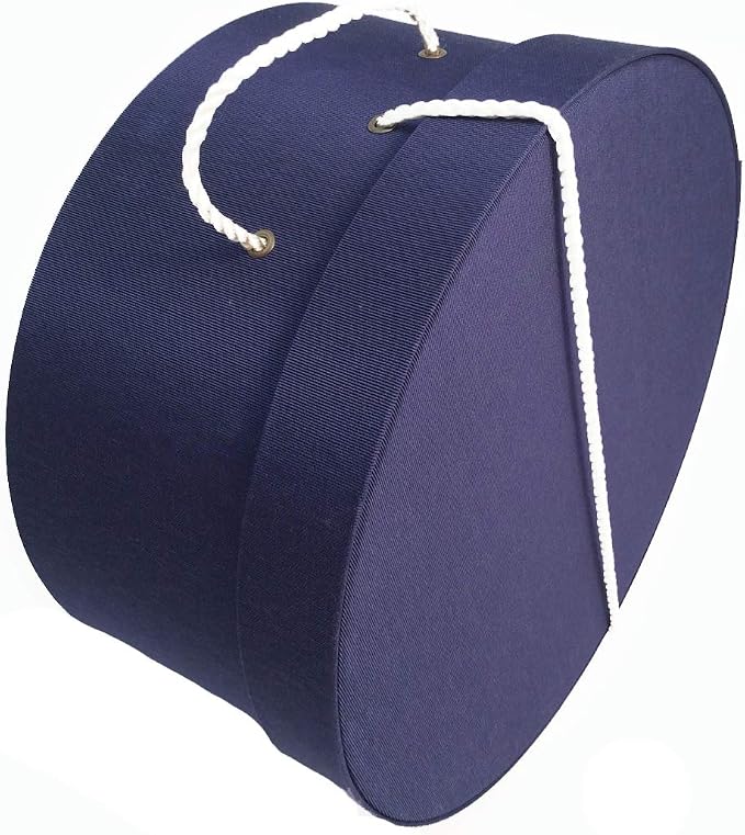 Sarah's Hat Boxes Classic Navy Hat Box – 16.75" x 8.5" Handmade in USA – - Image 2