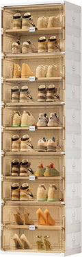 JEKO&JEKO 10 Tiers Foldable Shoe Rack Organizer Cabinet by JEKOJEKO