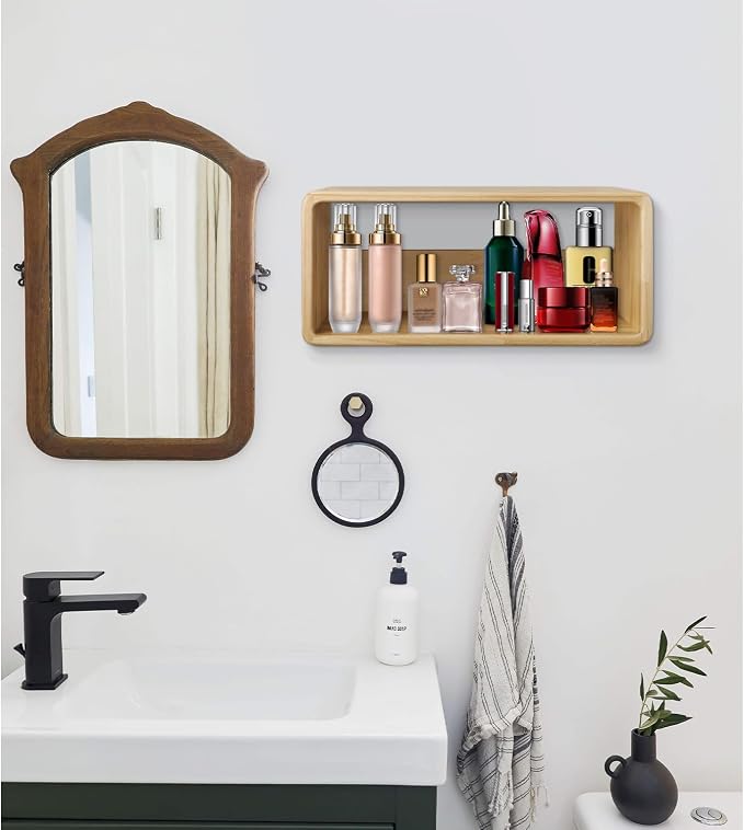 Floating Bedside Table, Wall Mounted Nightstand，Wood Bedside Shelf, Floating - Image 5