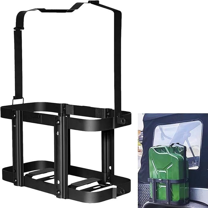 Lockable Jerry Gas Can Holder & Mount Bracket Set by Yourcompanionontheroad