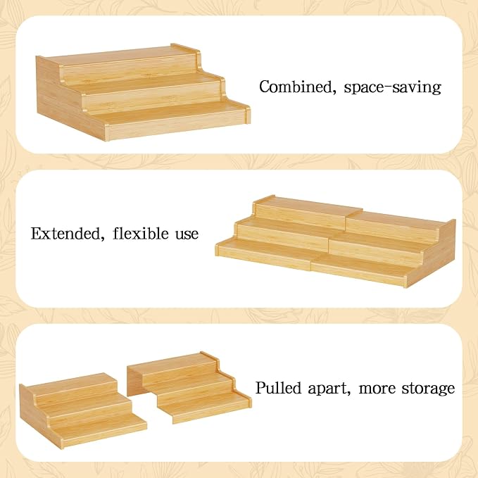 Expandable Bamboo Cat Food Can Storage - Image 6