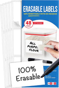 MESS Reusable Kitchen Labels – White Dry Erase, 3x4 in by MESS
