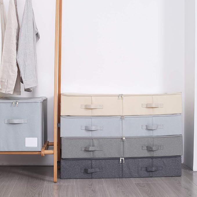 iwill CREATE PRO 31.5" Length Spacious Visible Lidded Under Bed Storage Bins - Image 6