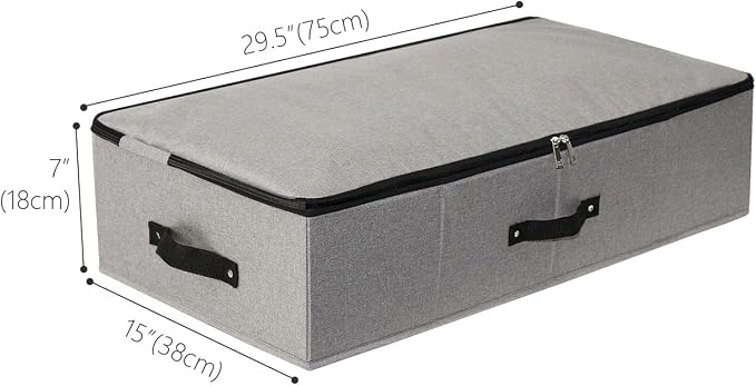AMJ Under Bed Storage Organizer, Underbed Closet Storage Solution - Image 4