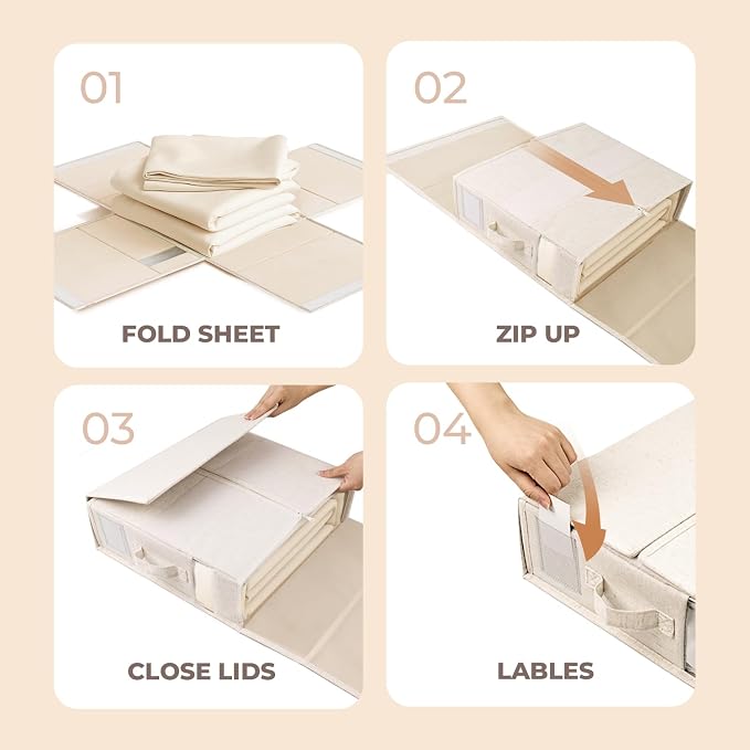 12Pack Linen Sheet Organizers for Linen Closet - Image 7