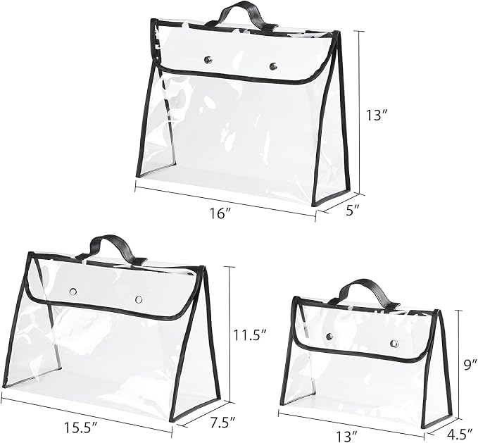 Univivi 6 Pack Dust Bags For Purses and Handbags, Bedroom Handbag Organizer - Image 2