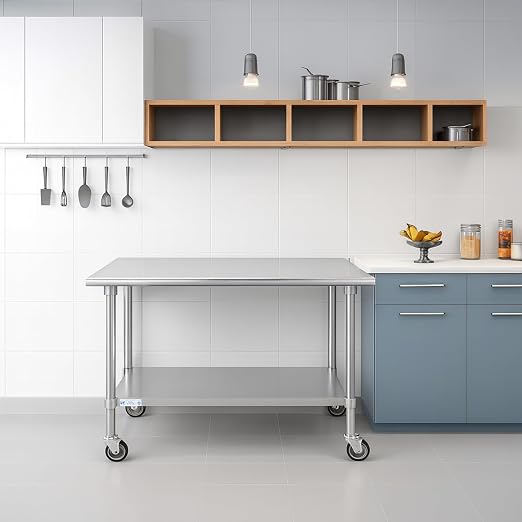 Hally Stainless Steel Table for Prep & Work 24 x 30 Inches - Image 8