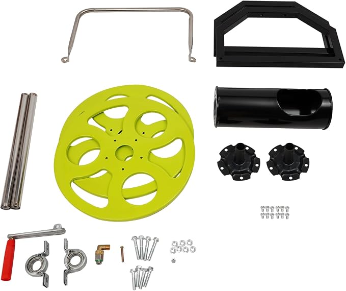 Heavy Duty Garden Hose Reel Cart, 328FT Capacity - Image 9