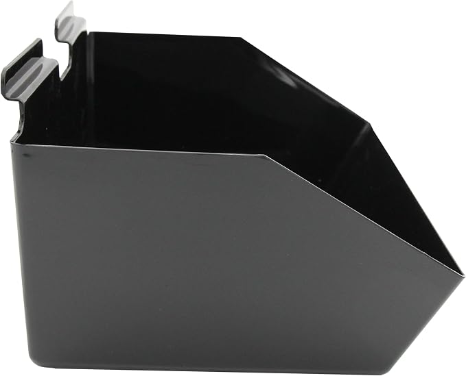 SSWBasics 12 x 5 ½ x 9 ½ inch Black Plastic Dump Bin - Image 8