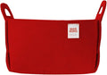 Collapsible Felt RED Storage Bin Small 7.1"x5.1"x5.1" – Foldable Basket by MARRONS
