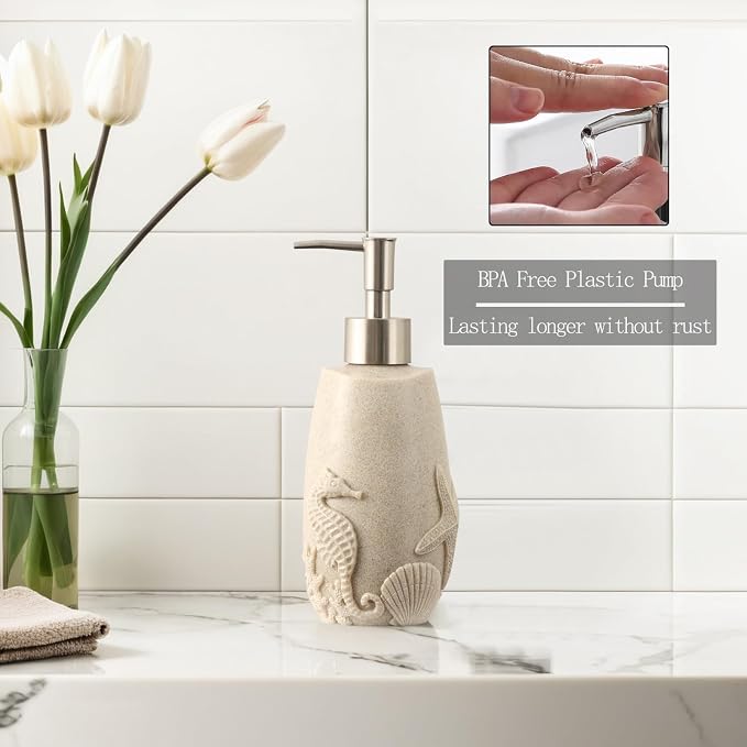 Bathroom Accessories Set, Toothbrush Holder, Soap Dish, Bathroom Countertop - Image 4