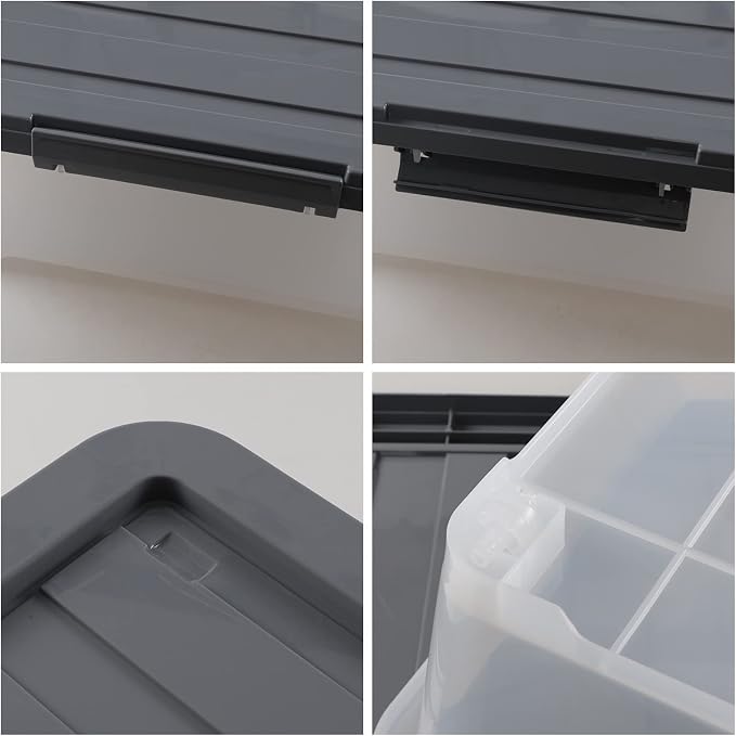 3-pack 40 Quarts Large Plastic Under Bed Boxes - Image 3