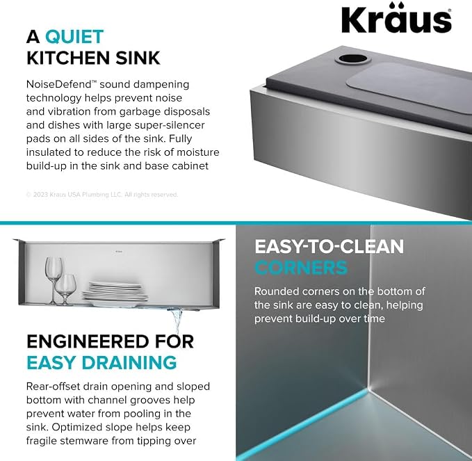 Kraus Kore 30-Inch Farmhouse Workstation - Image 10