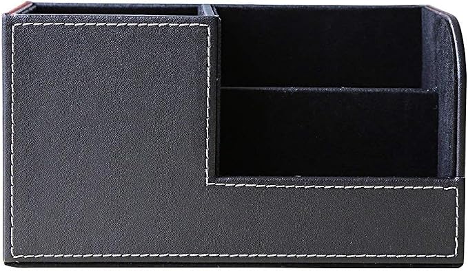 KINGFOM Desk Organizer Office Supplies Caddy Pu Leather Multi-function Storage - Image 5