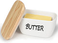 HAOTOP Large Porcelain Butter Dish by HOME