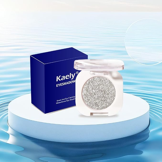 Slive Single Glitter Eyeshadow Makeup, Neutral Powde Eye Shadow - Image 7