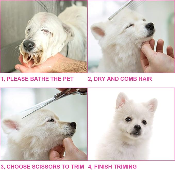 5 in1 Dog Grooming Scissors Kit, Professional Dog Scissors - Image 7