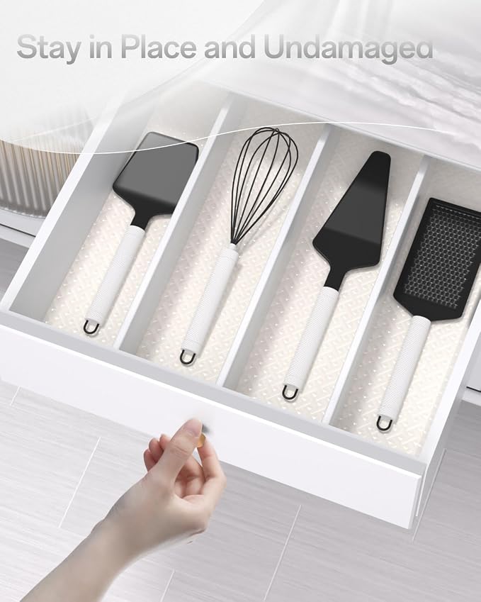 Shelf and Drawer Liner for Kitchen Cabinet, Non-Adhesive 24in x 120in - Image 8