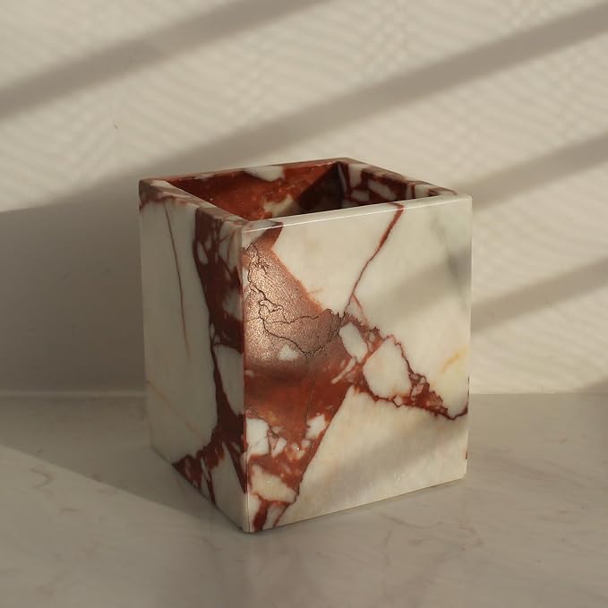 Calacatta Red Marble Toothbrush Holders - Image 8