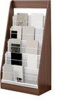 Brochure Display Rack, 4 Layer Floor-Standing Magazine Rack, Literature by LHIUGE