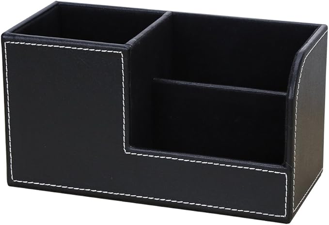 KINGFOM Desk Organizer Office Supplies Caddy Pu Leather Multi-function Storage - Image 4