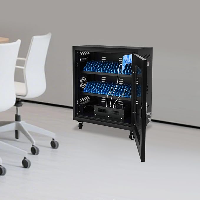 40-Slot Cell Phone Charging Station Cabinet - Image 4