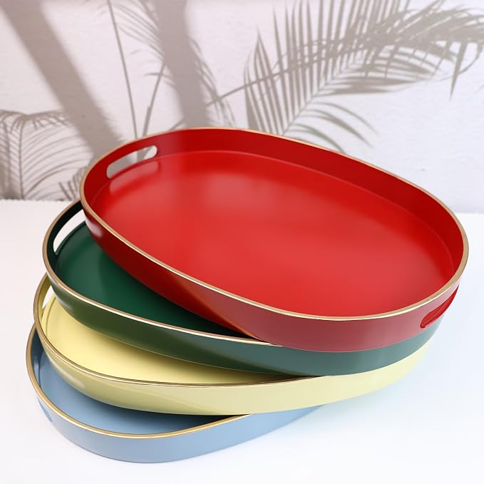 Spsyrine Yellow Plastic Serving Tray - Image 7